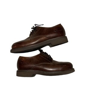 Brown Lace-Up Derby Made in USA Crepe Sole 9.5 US